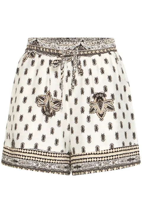 B Young Ikaia Boho Shorts In Meteorite Boho
