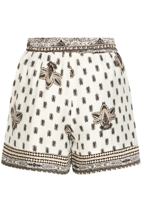 B Young Ikaia Boho Shorts In Meteorite Boho