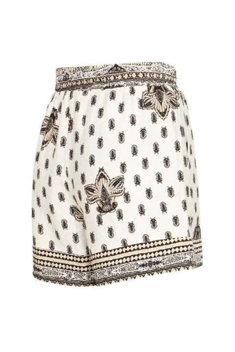 B Young Ikaia Boho Shorts In Meteorite Boho