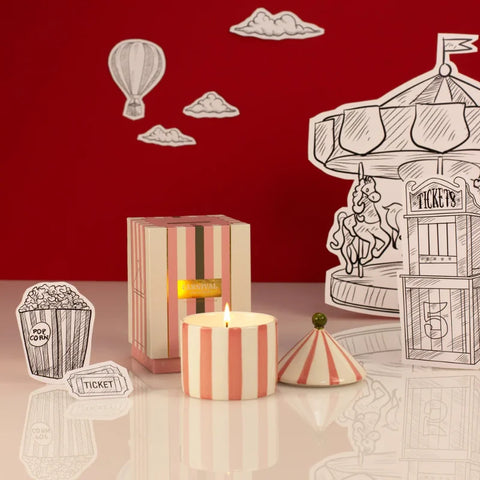 Zesty Lemons Carnival Illusionist Pink Candle - Fig & Neroli