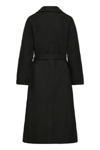B Young Cilia Trenchcoat 2  In Black