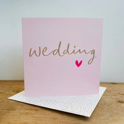 Megan Claire Contemporary Gold Foiled Wedding Day Card INK03