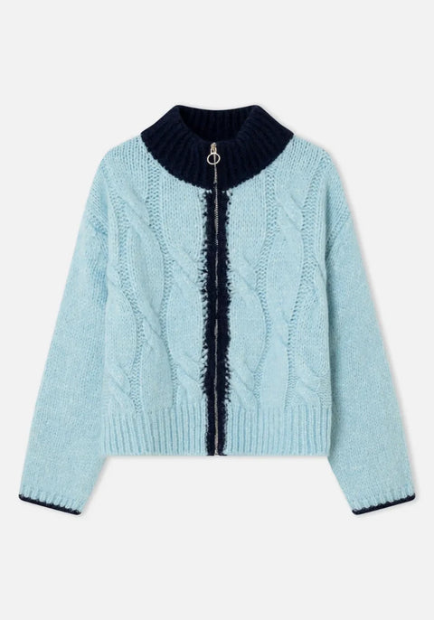 Dr Bloom Jammy Cardigan In Blue