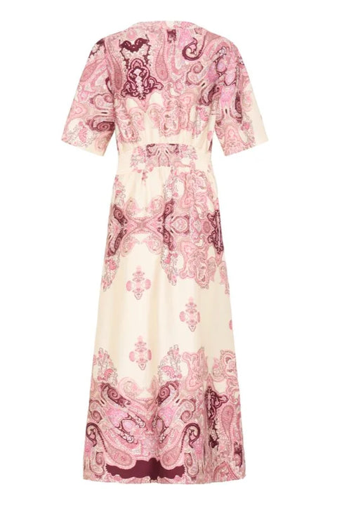B Young Jannike Dress 2 In Birch Paisley