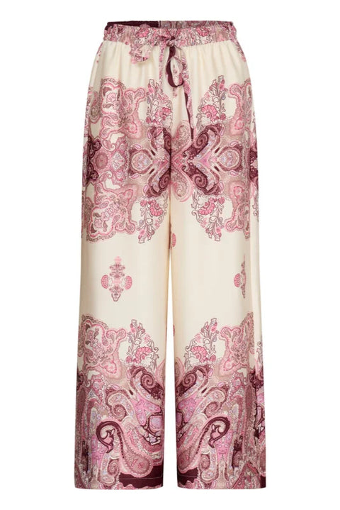 B Young Jannike Pants 2 In Birch Paisley