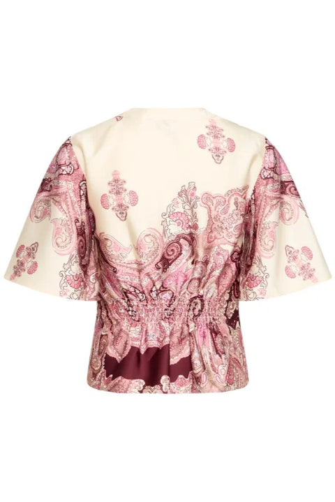 B Young Jannike Shirt In Birch Paisley