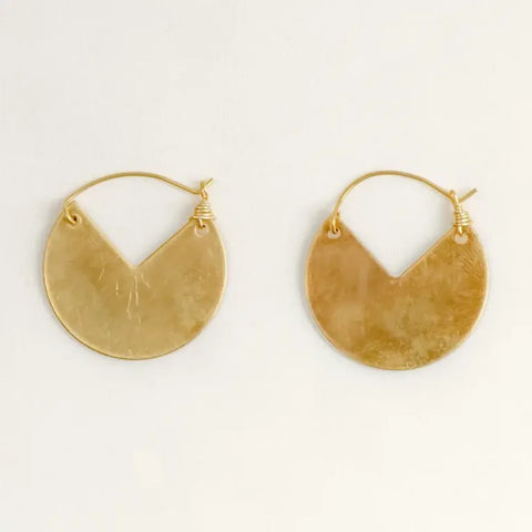 Altiplano JEA429GO Cut Out Disc Earrings | Gold