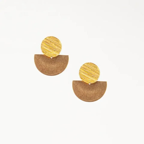 Altiplano JEA601 Circle & Half Post Earrings