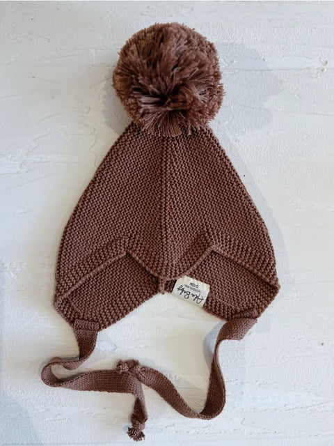 Ada Baby Knit Pom Pom Baby Hat Cream