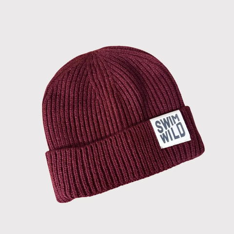 The Cornish Studio Knitted Hat Maroon