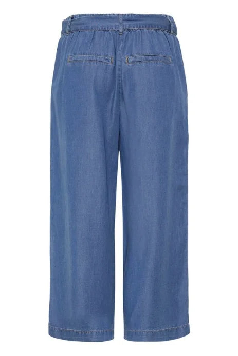 B Young Kosmo Cr Pants In Mid Blue Denim