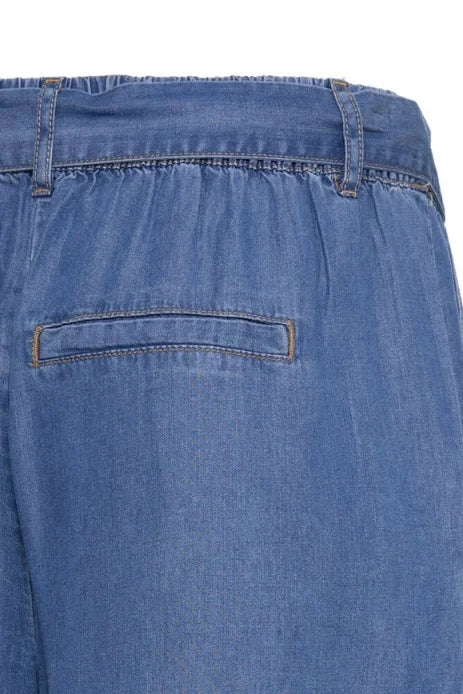 B Young Kosmo Cr Pants In Mid Blue Denim