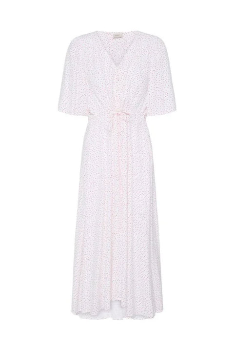 Fransa Laya Dr 1 Dress In Dot Dots Hibiscus
