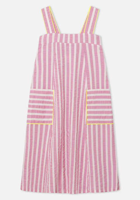 Dr Bloom Lemonade Dress In Pink Stripe
