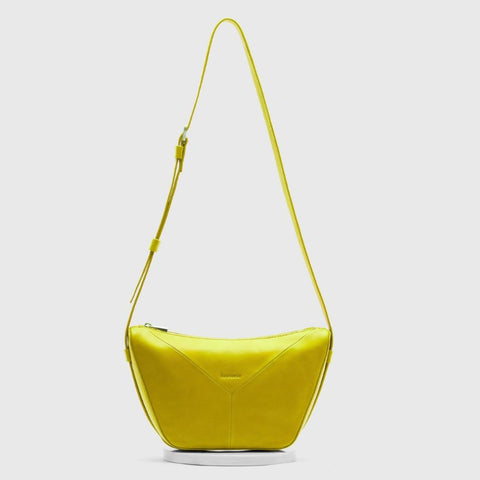Ecotorie LOT-WAX-MML Lotta Crossbody Bag In Mimosa Lemon