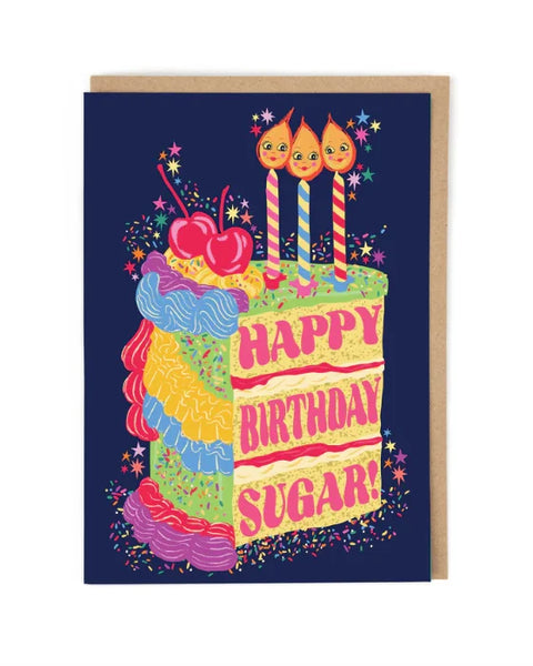 Cath Tate Cards LPF2306 Happy Birthday Sugar Birthday Card