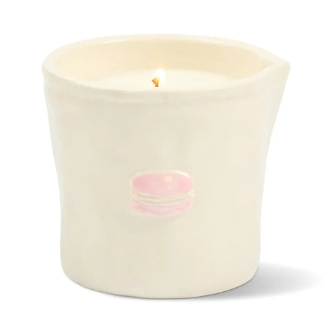 Paddywax Bistro 8oz/226g Macaroni Embossed Ceramic Candle