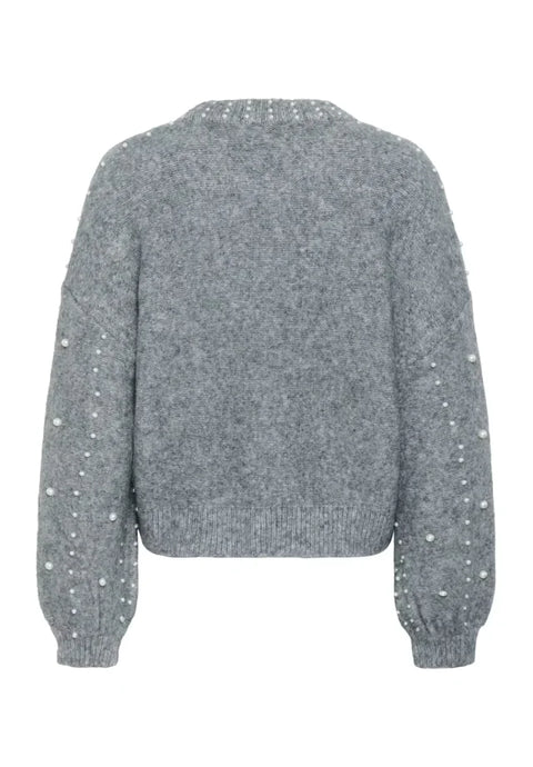 Saint Tropez Madeleine Pullover In Gunmetal Melange