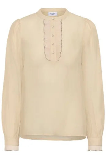 Saint Tropez Magdalena Shirt In Brown Rice