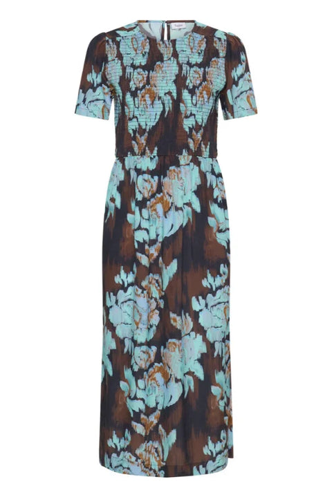 Saint Tropez Malika Dress In Nightsky Shaded Flowers