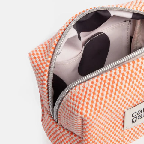Caroline Gardner Gifts MCB116 Orange Woven Mini Cube Cosmetic Bag