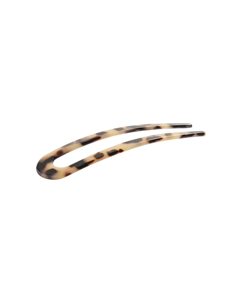 Chalk Medium Hair Pin In Light Tortoiseshell