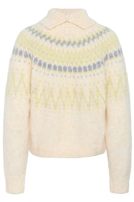 Saint Tropez Megna Rollneck Pullover In Ice Melange