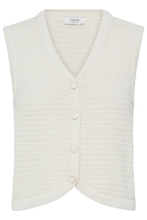 B Young Mikala Short Waistcoat In Birch