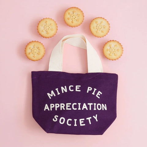 Alphabet Bags Mince Pie Appreciation Society - Plum Little Bag