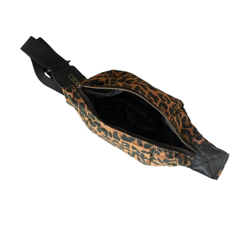 Sixton London Mini Brixton Cross Body Sling Bag - Brown Leopard