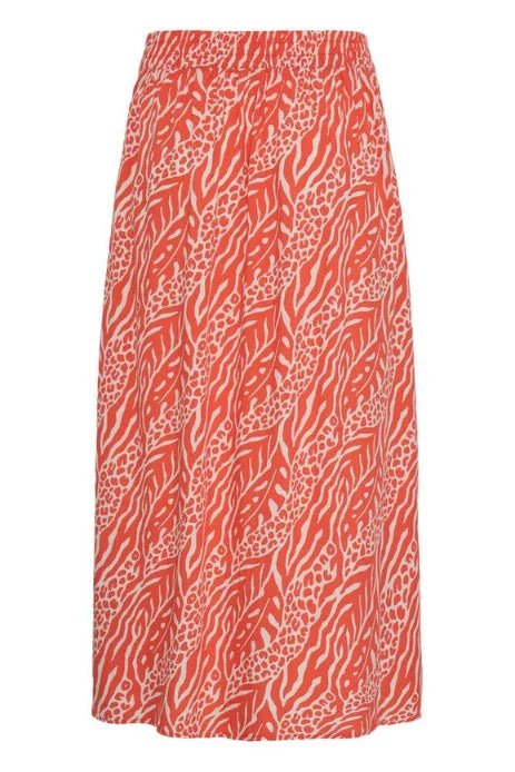 B Young Mmjoella Midi Skirt 3 In Nature Vibes Fiesta