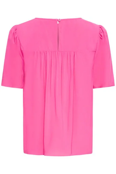 B Young Mmjoella Oneck Blouse  2 In Raspberry Rose