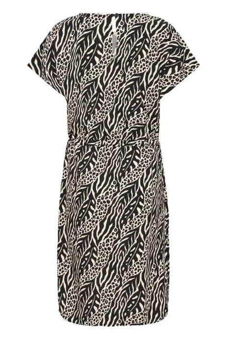 B Young Mmjoella Oneck Dress 2 - In Nature Vibes Meteorite