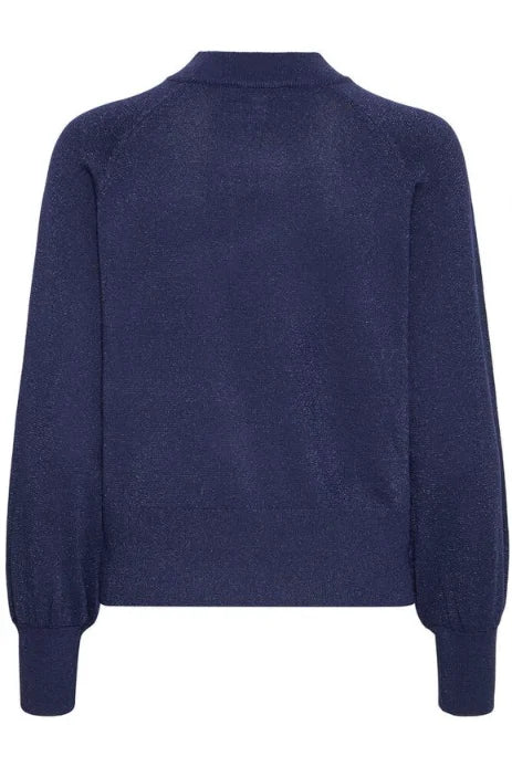 B Young Mobbe Jumper In Evening Blue