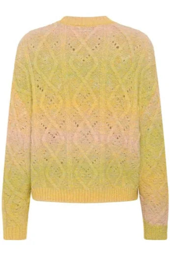 Saint Tropez Morgan Pullover In Misted Yellow Melange