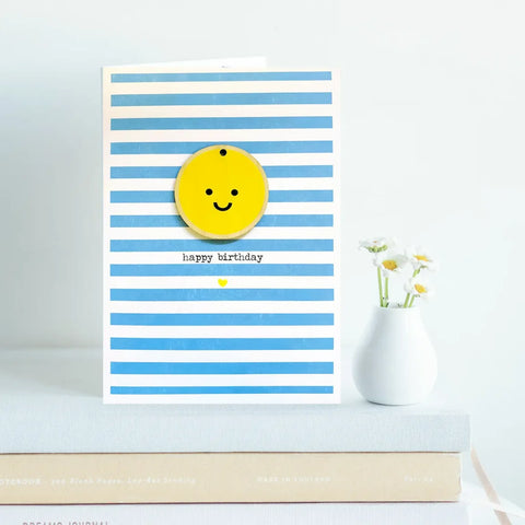 Daisycat Cards MW154 Happy Face Birthday Card