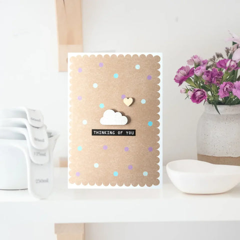 Daisycat Cards MW41 Thinking of You Card - Sympathy Card