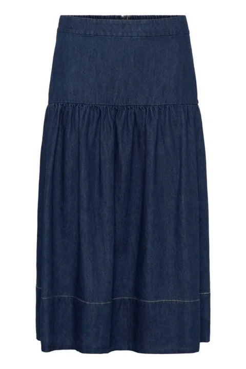 Part Two Nellia Skirt In Dark Blue Denim