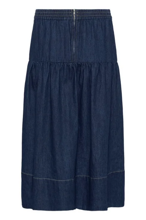 Part Two Nellia Skirt In Dark Blue Denim