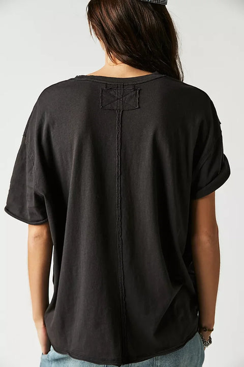 Free People Nina Tee In Black