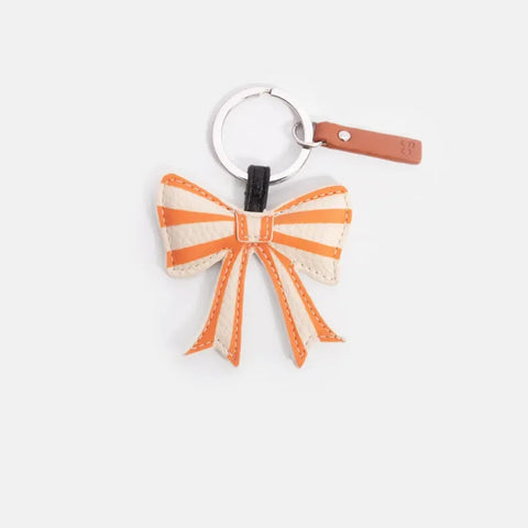 Caroline Gardner Gifts NOV178 Stripy Bow Keyring