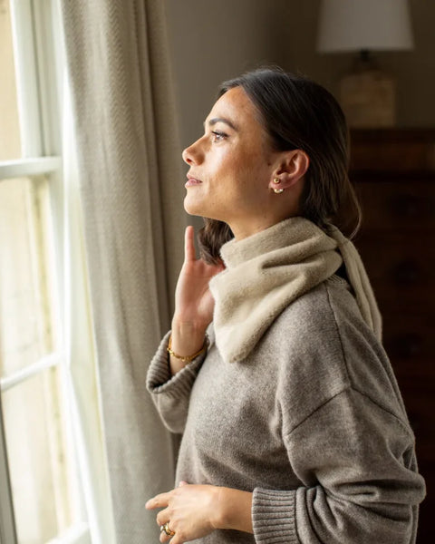 Chalk Nova Scarf In Cream