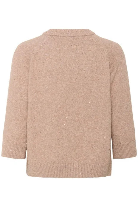 Saint Tropez Nova Pullover In Sepia Rose Melange