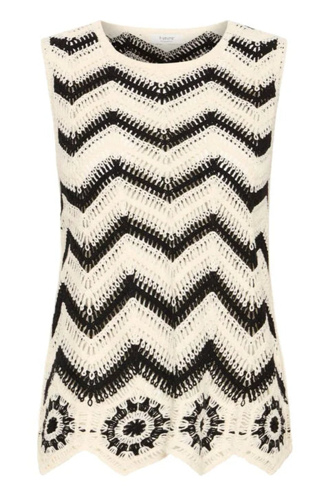 B Young Oesra Slipover In Birch Stripe