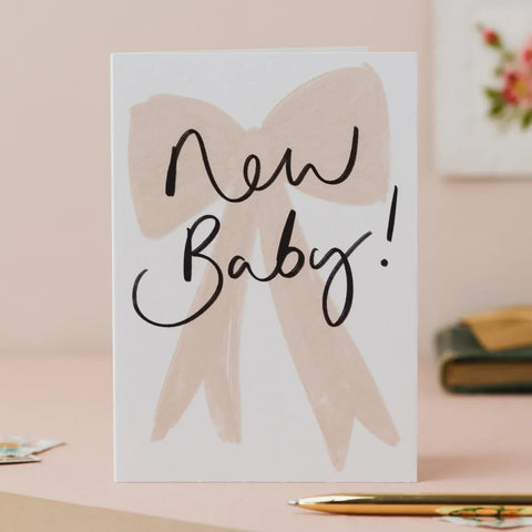 Oh Squirrel OH11 New Baby!' Bow Handwriting