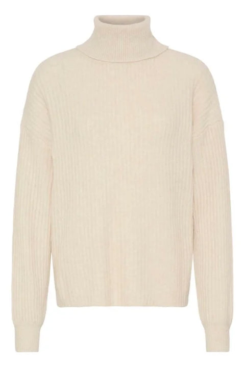 B Young Onema Rollneck In Birch Melange