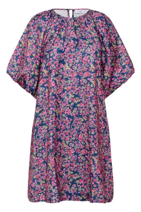 Saint Tropez Onneli Dress In Navy Peony Blooms