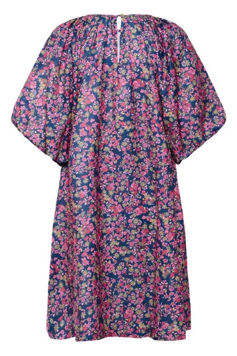 Saint Tropez Onneli Dress In Navy Peony Blooms