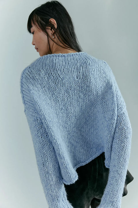 Free People Opal Sweater In Cashmere Blue