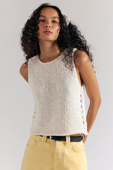 Free People Opal Tank In Whisper White